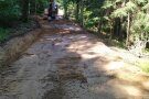 neu geschgobener Rückeweg ohne Steinschicht